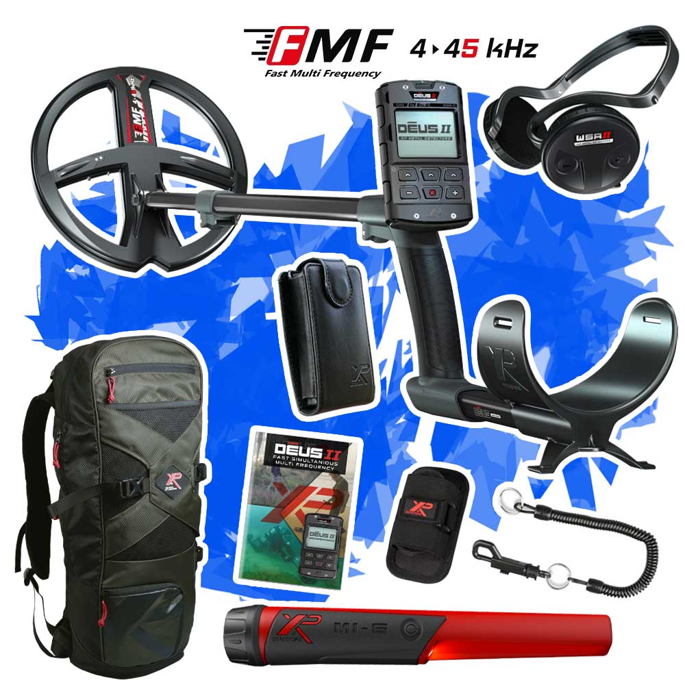 XP Deus 2 Metalldetektor Angebot mit GRATIS MI-6 Pinpointer und Rucksack