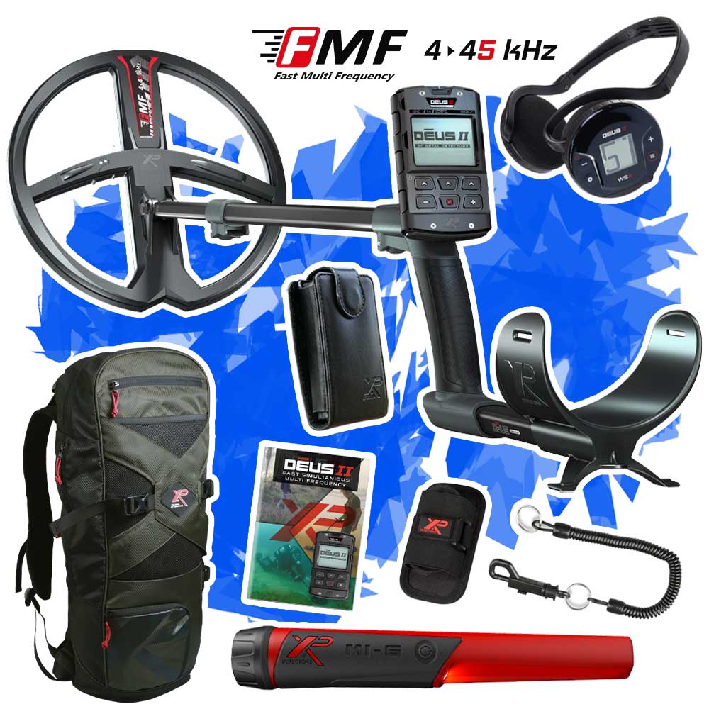 XP Deus 2 Metalldetektor Angebot mit GRATIS MI-6 Pinpointer und Rucksack