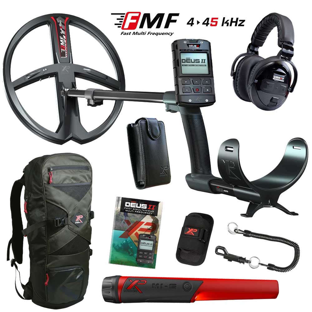 XP Deus 2 Metalldetektor Angebot mit GRATIS MI-6 Pinpointer und Rucksack