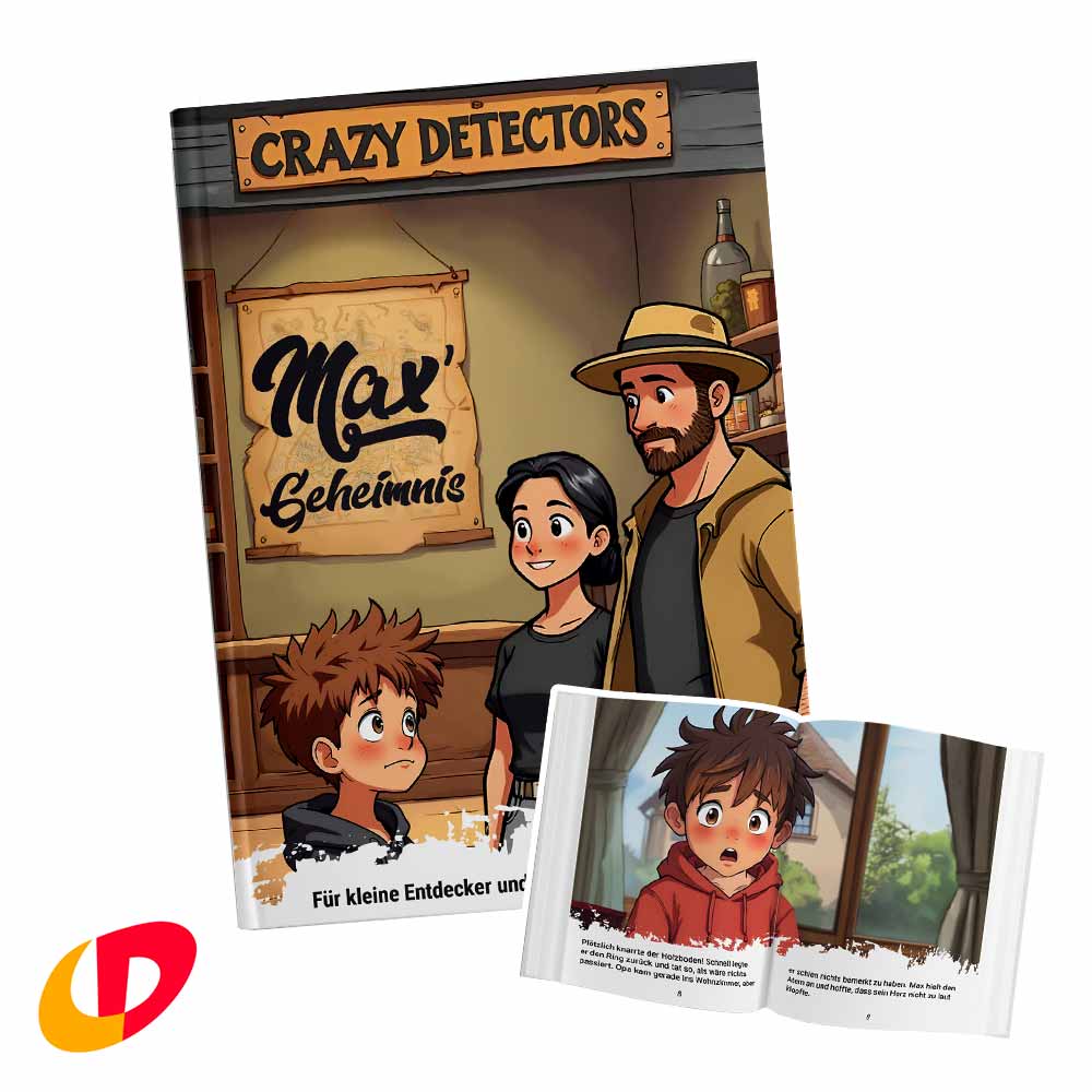 Max' Geheimnis - Geschichte für Kinder ab 4 Jahren - herausgegeben von Crazy Detectors