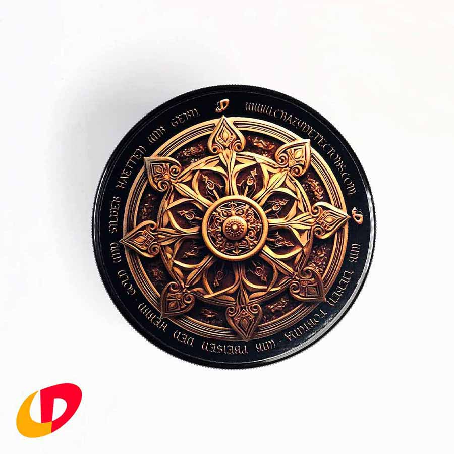 Crazy Detectors - Großes Coinpad für Funde mit Ornament Motiv