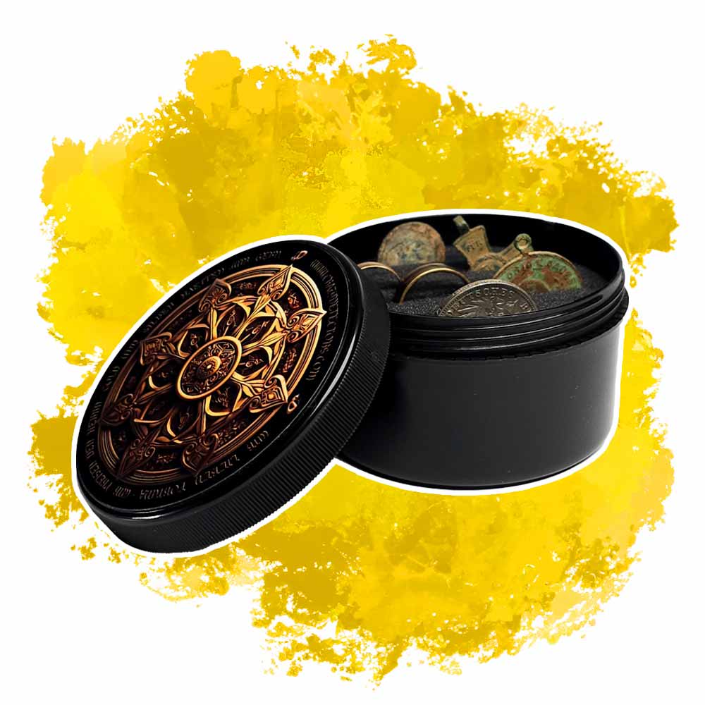 Crazy Detectors - Großes Coinpad für Funde mit Ornament Motiv