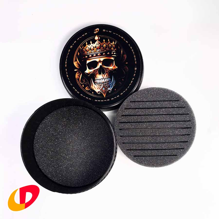 Crazy Detectors - Großes Coinpad für Funde mit Totenkopf und Ornament Motiv