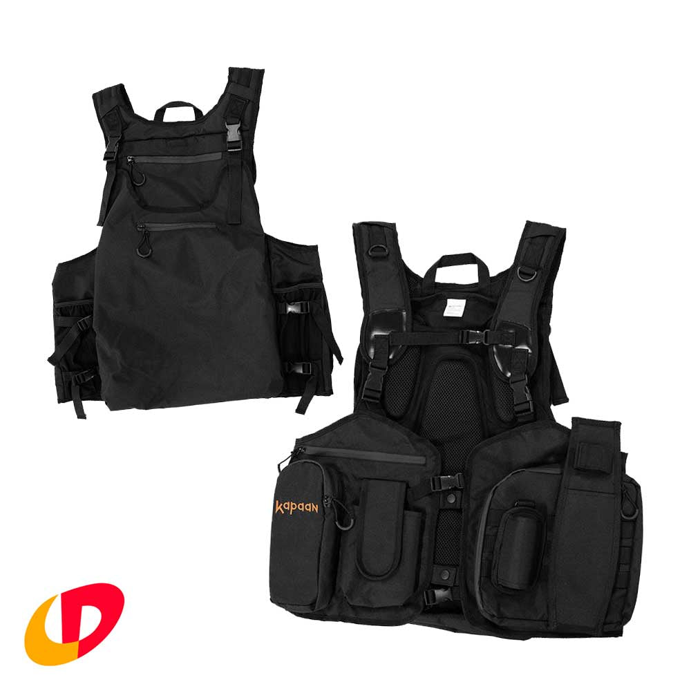 Kapaan Multifunktions-Metalldetektionsgeschirr zur Gewichtsverteilung in schwarz