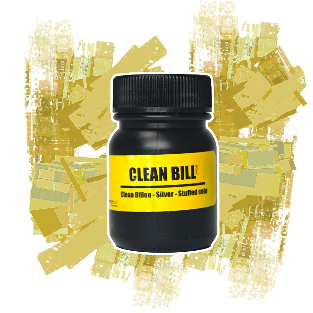 Silbermünzen reinigen mit Cleanbill