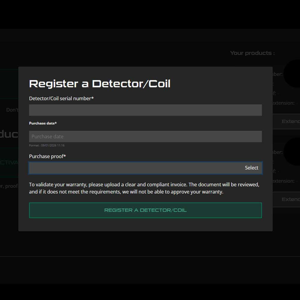 XP Deus 2 Garantieverlängerung +5 Jahre