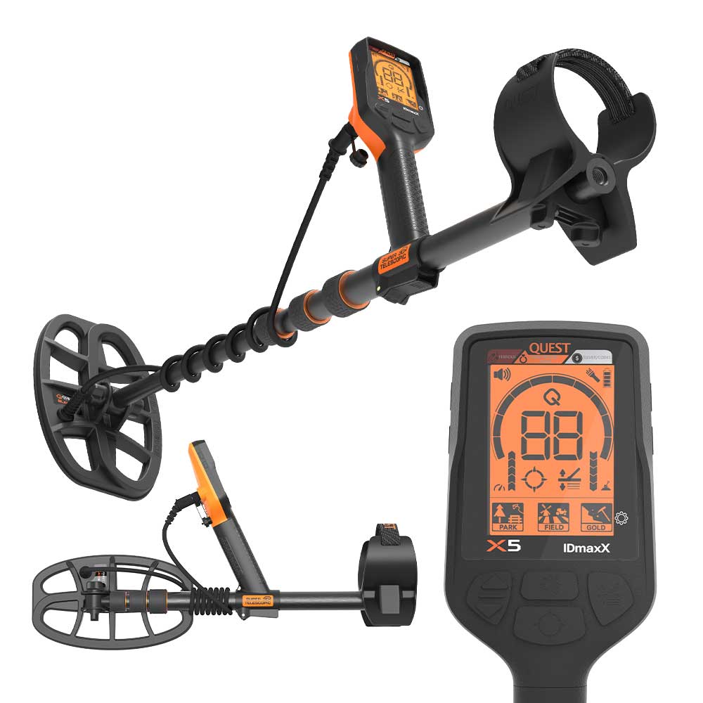 Quest X5 IDmaxX Metalldetektor für Einsteiger