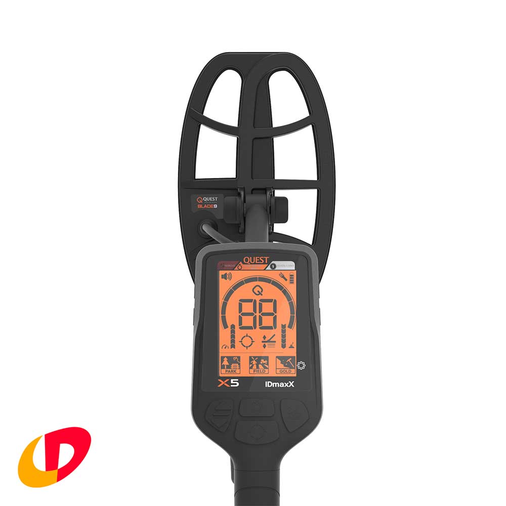 Quest X5 IDmaxX Metalldetektor für Einsteiger