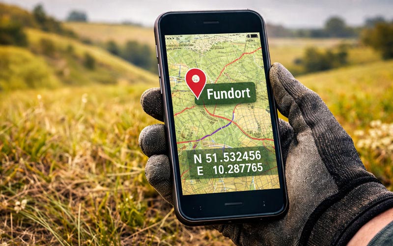 GPS-Koordinaten für Sondler