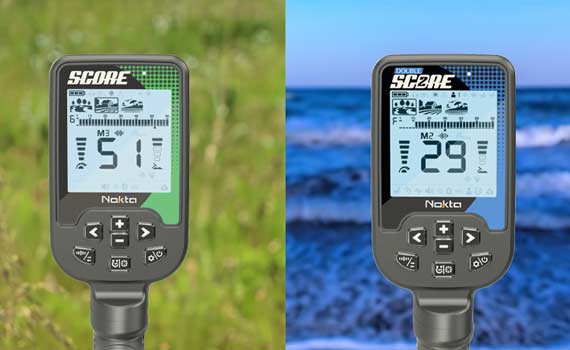 Nokta SCORE, DOUBLE SCORE Metalldetektoren und AccuPOINT Pinpointer - Crazy Detectors