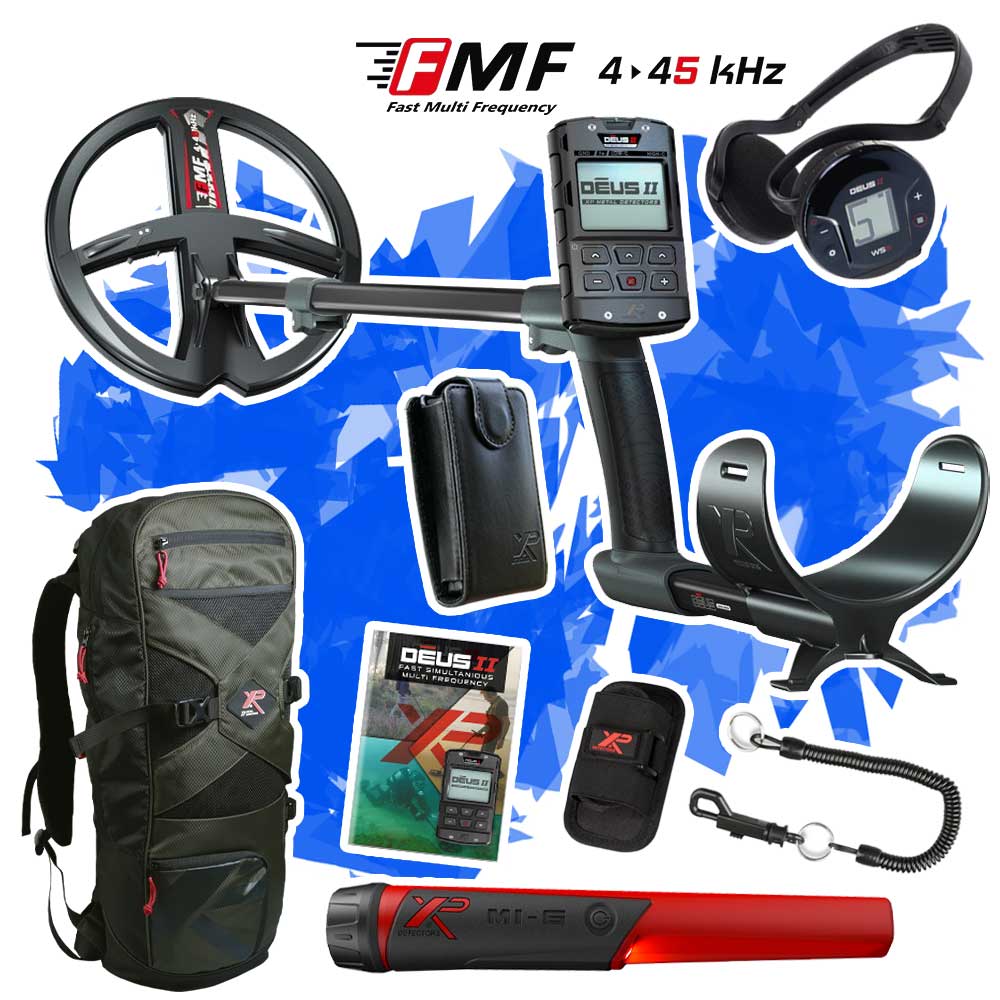 XP Deus 2 Metalldetektor Angebot mit GRATIS MI-6 Pinpointer und Rucksack