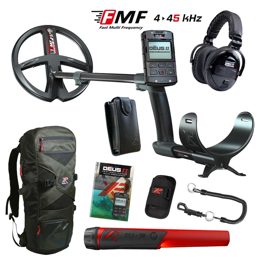 XP Deus 2 Metalldetektor Angebot mit GRATIS MI-6 Pinpointer und Rucksack