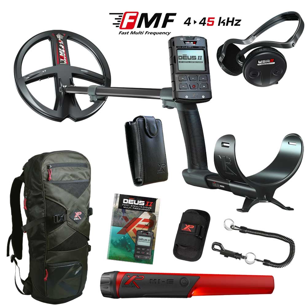 XP Deus 2 Metalldetektor Angebot mit GRATIS MI-6 Pinpointer und Rucksack