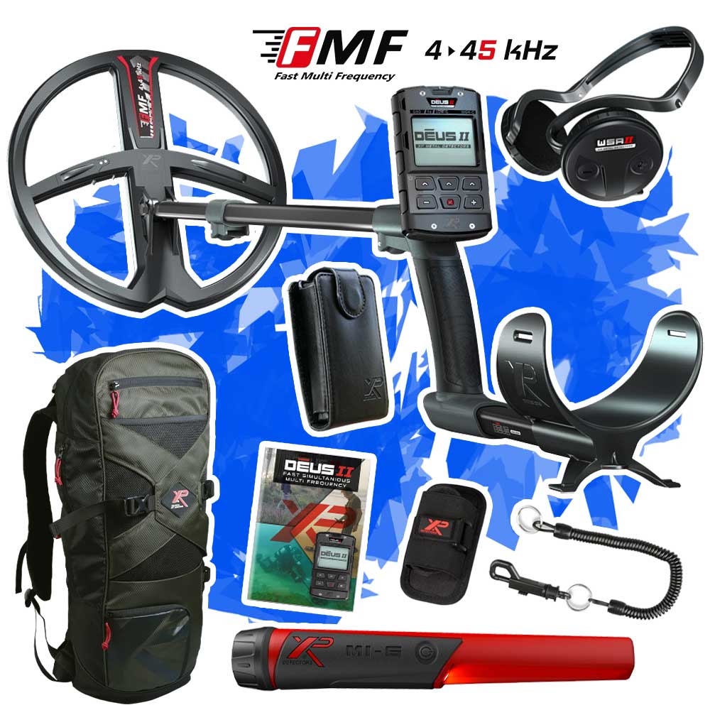 XP Deus 2 Metalldetektor Angebot mit GRATIS MI-6 Pinpointer und Rucksack