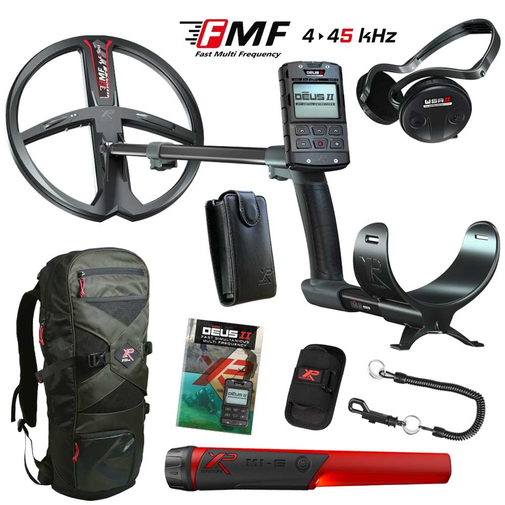 XP Deus 2 Metalldetektor Angebot mit GRATIS MI-6 Pinpointer und Rucksack