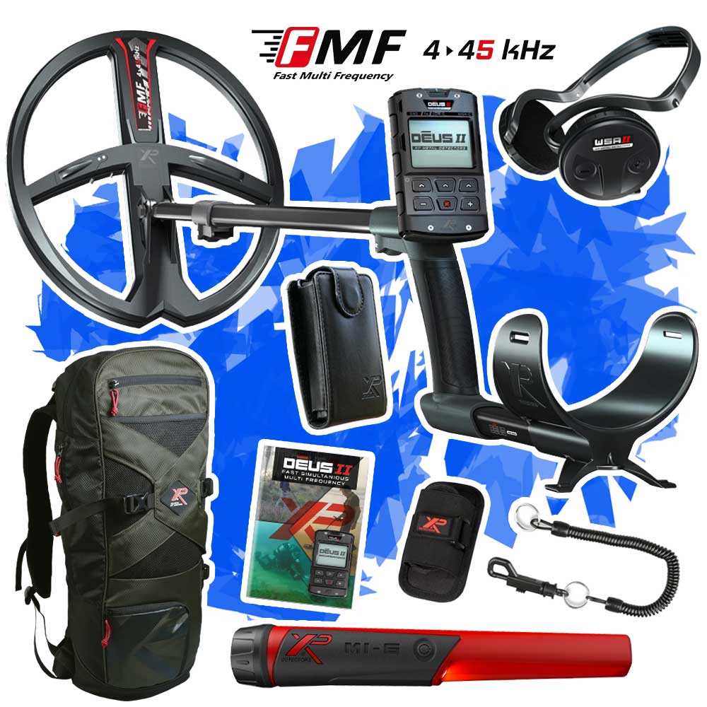 XP Deus 2 Metalldetektor Angebot mit GRATIS MI-6 Pinpointer und Rucksack