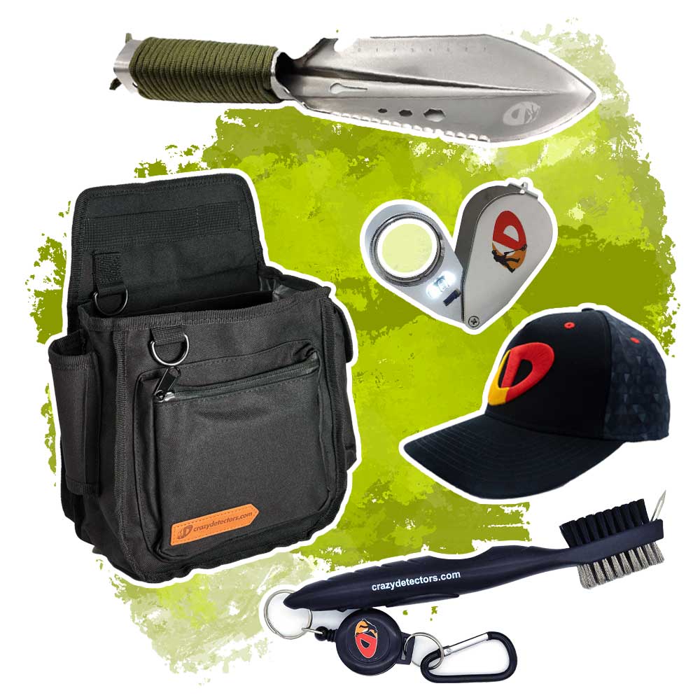 Crazy Detectors Fundtasche mit Zubehör