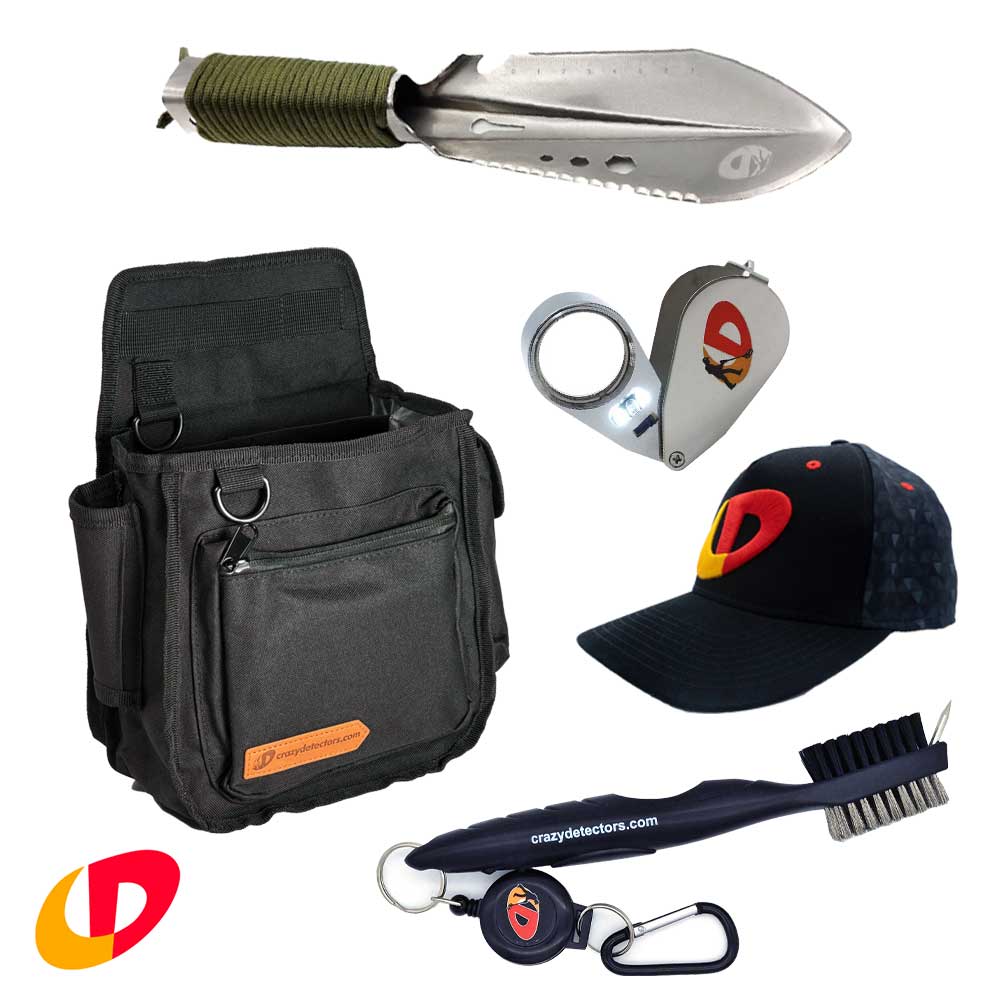 Crazy Detectors Fundtasche mit Zubehör