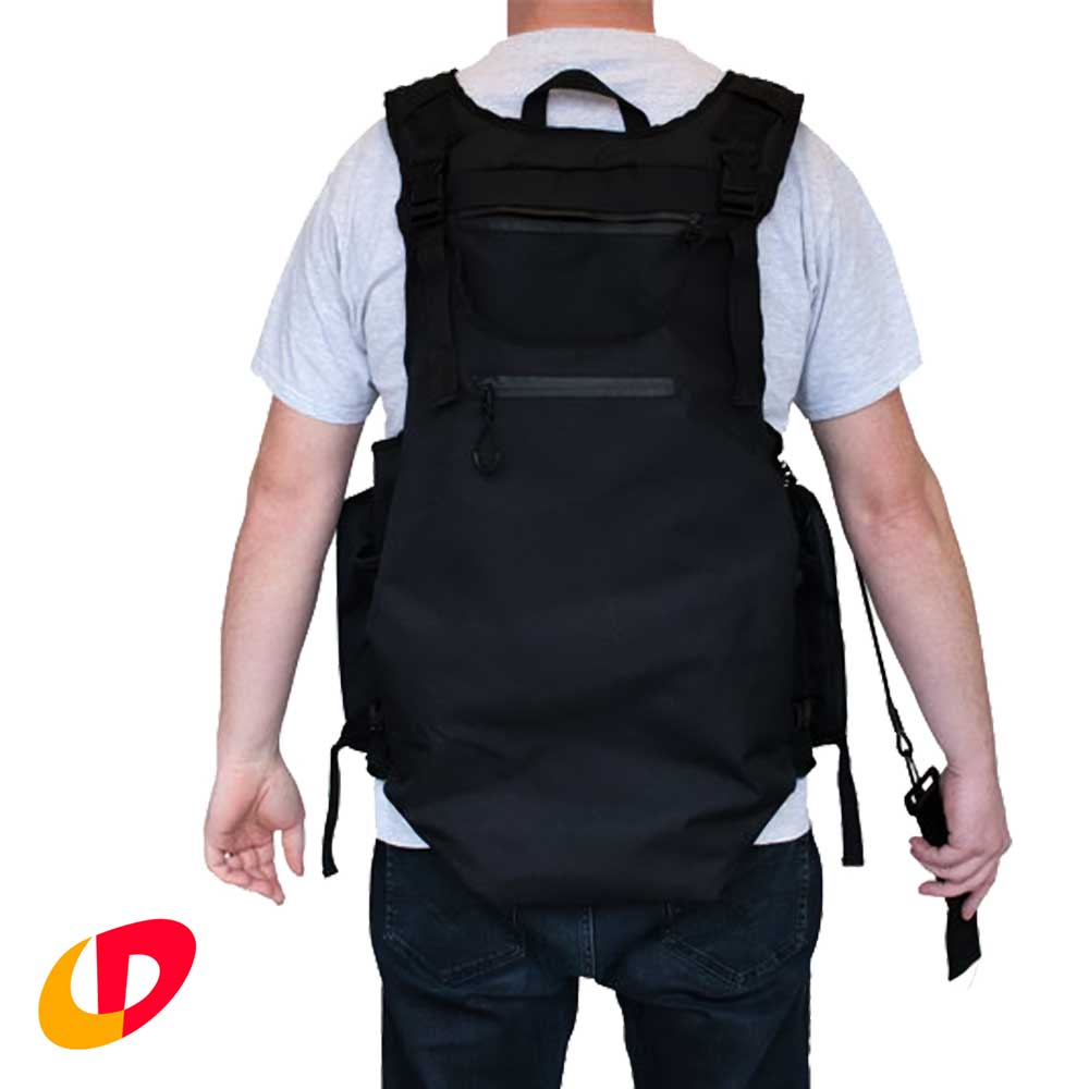 Kapaan Multifunktions-Metalldetektionsgeschirr zur Gewichtsverteilung in schwarz