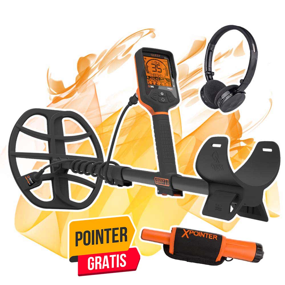 Quest Q35 Metalldetektor mit Gratis Pointer - Crazy Detectors