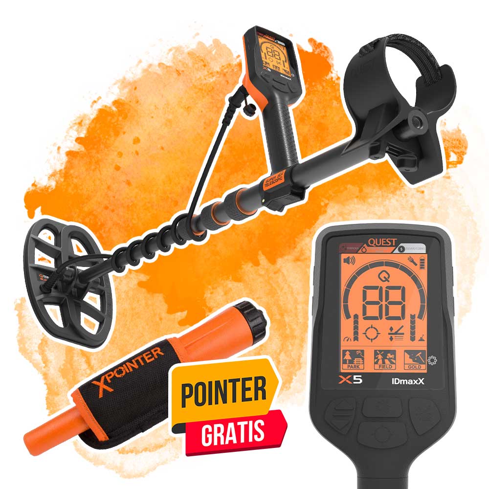Quest X5 Metalldetektor im Angebot mit gratis XPointer