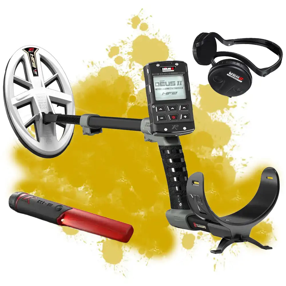 XP Deus 2 Gold HF2 RC WSA ST Metalldetektor mit gratis MI-6 Pinpointer